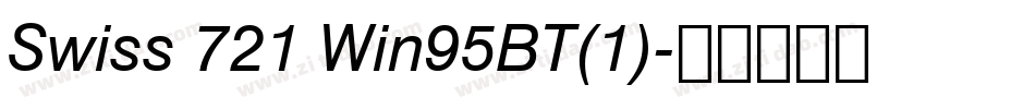 Swiss 721 Win95BT(1)字体转换